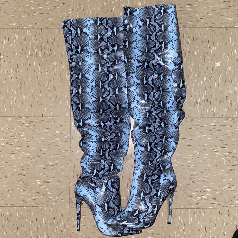 Snakeskin boots